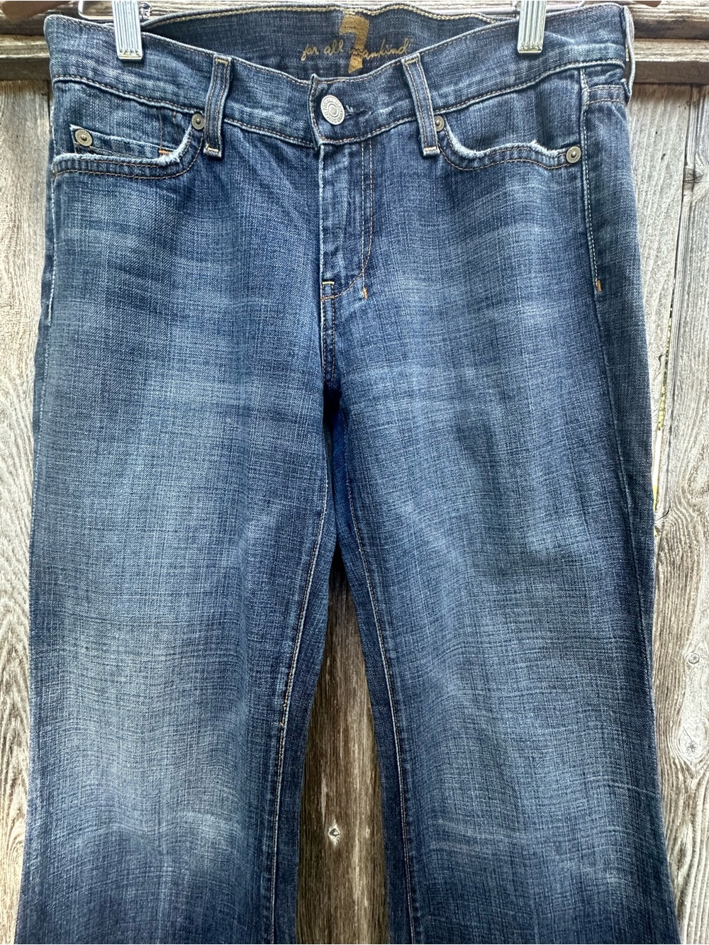 7 For All Mankind DOJO Wide Leg Made In The USA Vintage Y2K Denim Classic - Picture 3 of 16